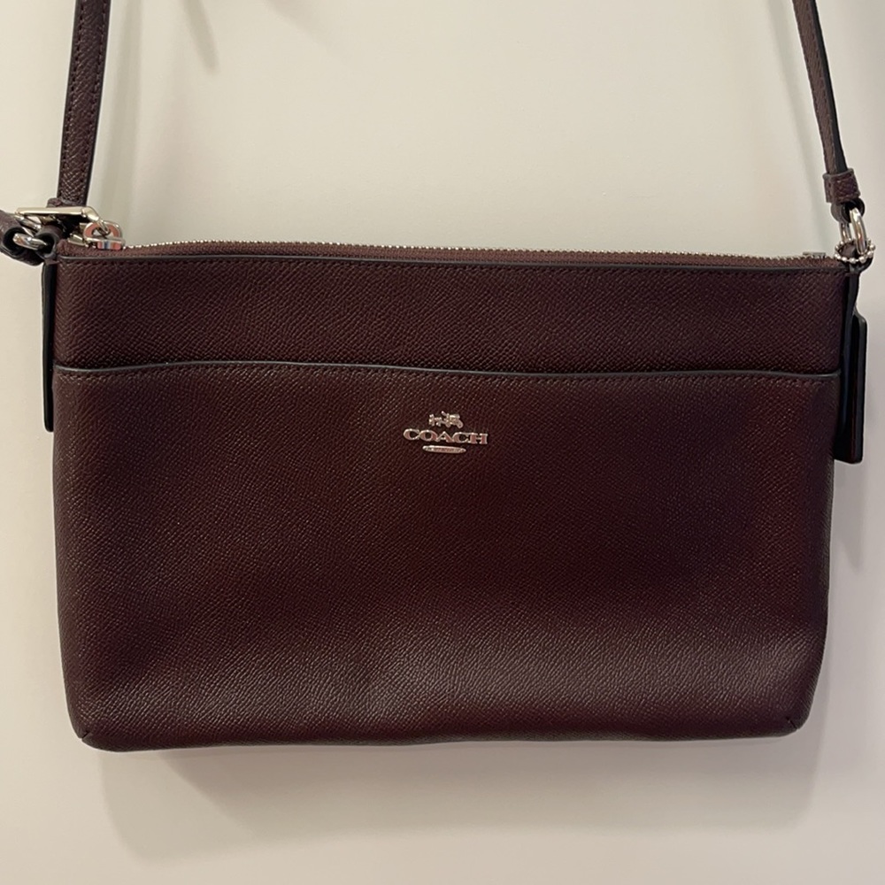 Coach Crossbody Burgundy Purse